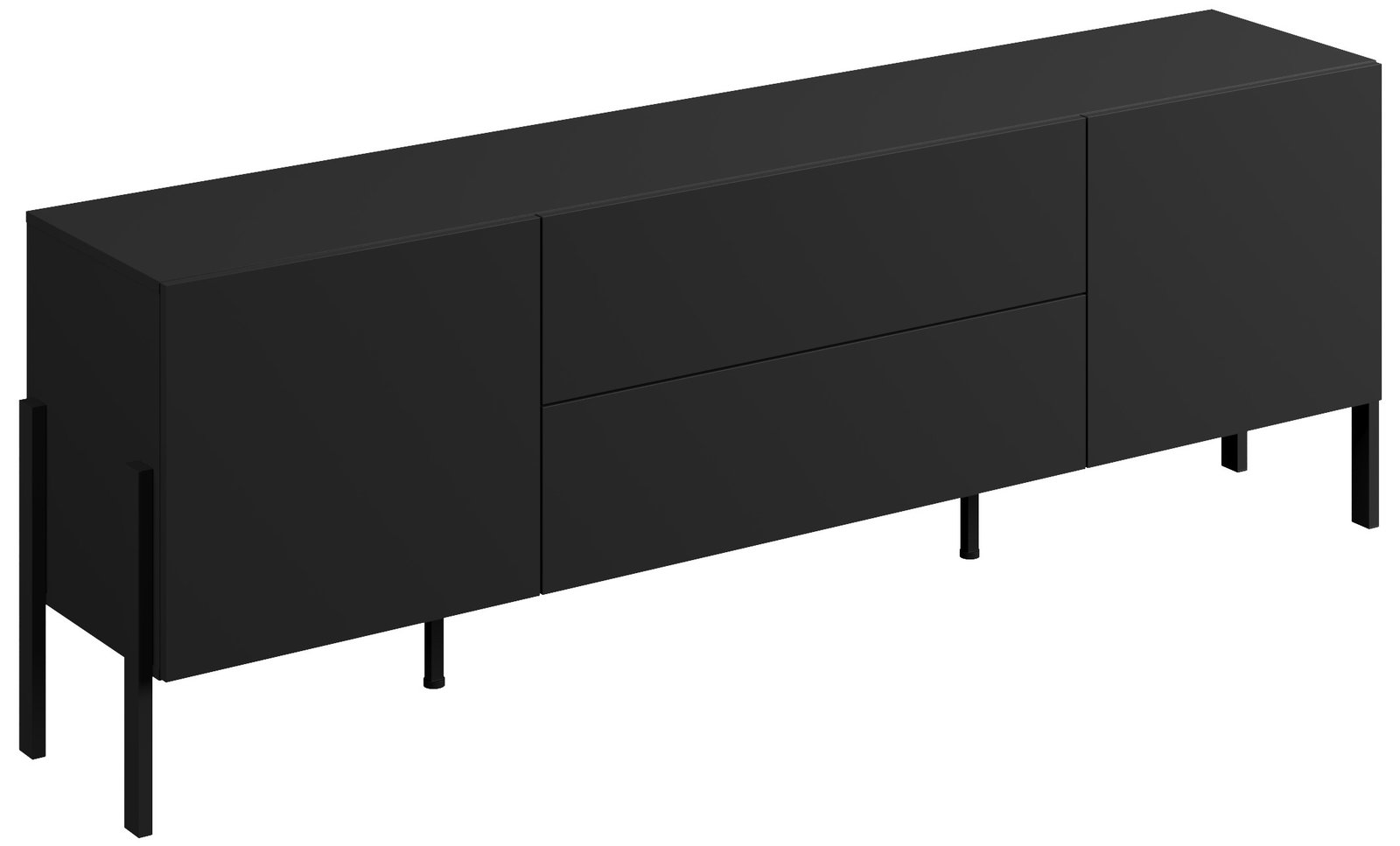 Έπιπλο τηλεόρασης Plum 2D2D-Μαύρο