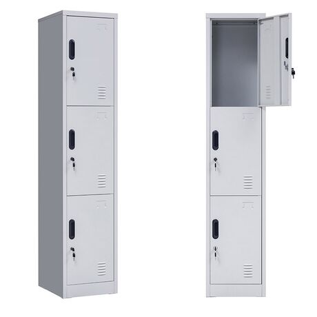Vesta φοριαμός-locker μεταλλικός Ανοικτό Γκρι 452.012 χωρίς πόδια 452.012/WL