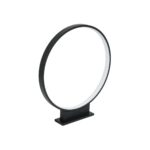 GLOBOSTAR® LUNEA GLB-103-0009 Φωτιστικό Κολωνάκι Κήπου LED 15W 1350lm 120° AC 220-240V Αδιάβροχο IP65 Θερμό Λευκό 2700K - Sanan SMD Chip - Μαύρο Ματ - Μ45 x Π7 x Υ50cm - 3 Χρόνια Εγγύηση