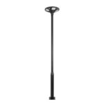 GLOBOSTAR® STILO GLB-103-0022 Στύλος/Κολώνα για Φωτιστικό Πλατείας/Πάρκου/Κήπου - Μαύρο Ματ - Μ21 x Π21 x Υ290cm - 3 Χρόνια Εγγύηση