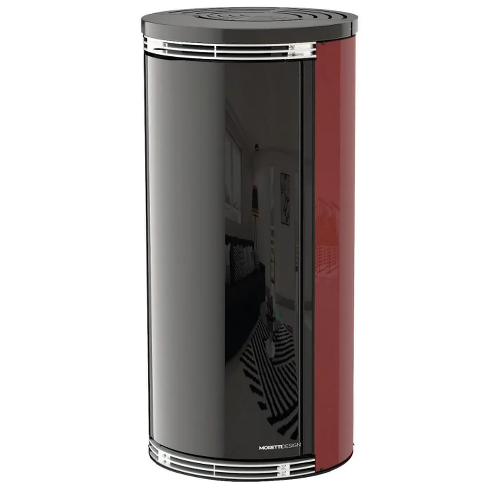 Moretti Design HARMONY AQUA Bordeaux 14 kW – Υδραυλική Σόμπα Pellet