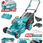 TOTAL ΕΠΑΓΓ. ΜΗΧΑΝΗ ΓΚΑΖΟΝ ΜΠΑΤ. Li-ion 2X20V / 5Ah / 46cm / 2 ΜΠΑΤ BL Motor (TLMLI20186)
