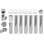 Κιτ καπναγωγών διπλού τοιχώματος INOX AISI 304 Ф200 (Εσωτερική διάμετρος), 7.7m