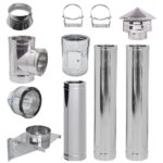 Κιτ καπναγωγών διπλού τοιχώματος INOX AISI 304 Ф300 (Εσωτερική διάμετρος), 3.7m-11.7m