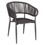 ΠΟΛΥΘΡΟΝΑ ΑΛΟΥΜΙΝΙΟΥ FB95783.21 ΓΚΡΙ-ΤWISTED RATTAN ΓΚΡΙ 57x63x77Υεκ.