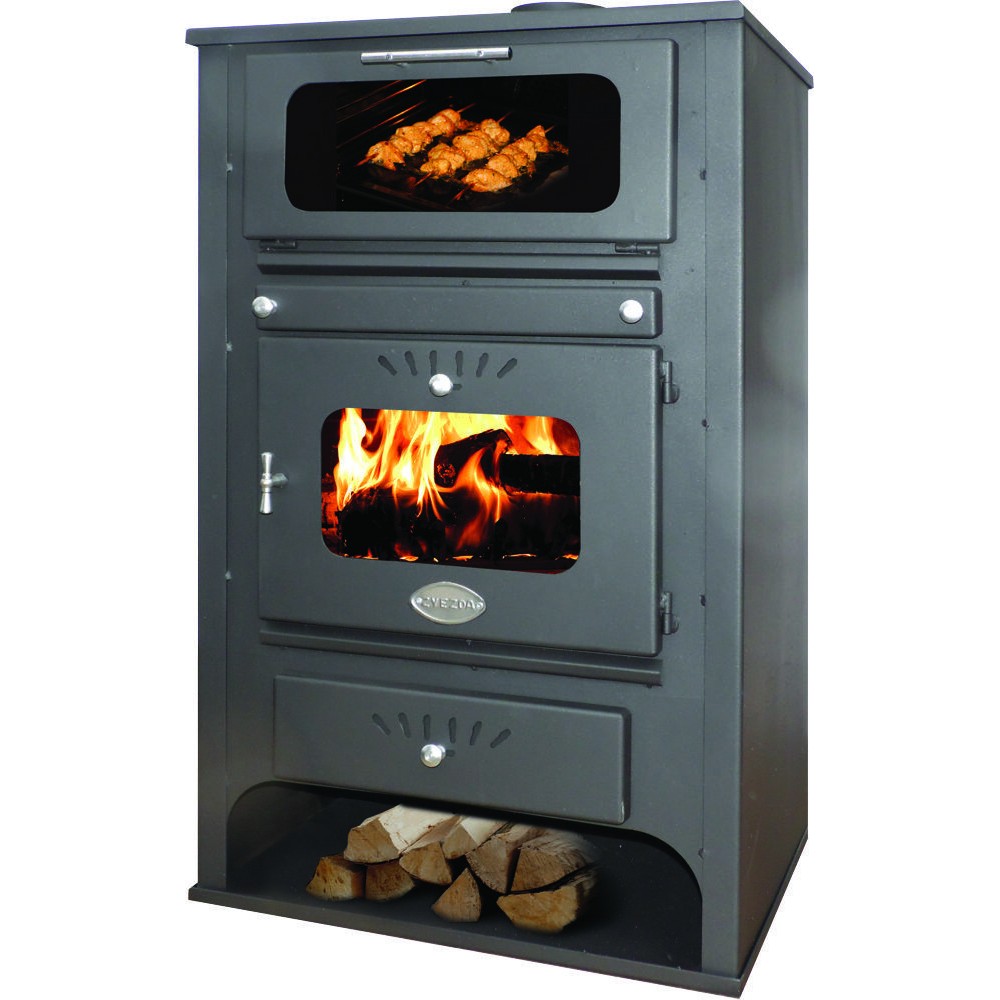 Ξυλόσομπα καλοριφερ με φούρνο Zvezda GF VR 16, 15.4kW