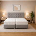 Σετ Κρεβατοκάμαρας Soft Grey Boxspring, 4 τεμαχίων, 160/200/110 εκ., All4home
