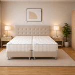 Σετ Κρεβατοκάμαρας Soft Beige Boxspring, 4 τεμαχίων, 160/200/110 εκ., All4home