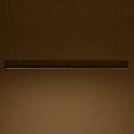 Φωτιστικό οροφής Rafmole pakoworld Led λευκό μέταλλο-ξύλο 120x7.5εκ