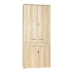 Ντουλάπα γραφείου Armadi pakoworld σε oak-μπεζ 80x40x200εκ