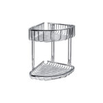 Καλάθι γωνιακό διπλό σχαρωτό RETI 9639 Χρωμέ KARAG 21x21x29cm