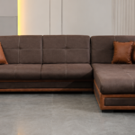 Γωνιακός καναπές-κρεβάτι, Alya Plus, Π 326×Υ 89×Β 187/88 εκ., All4home
