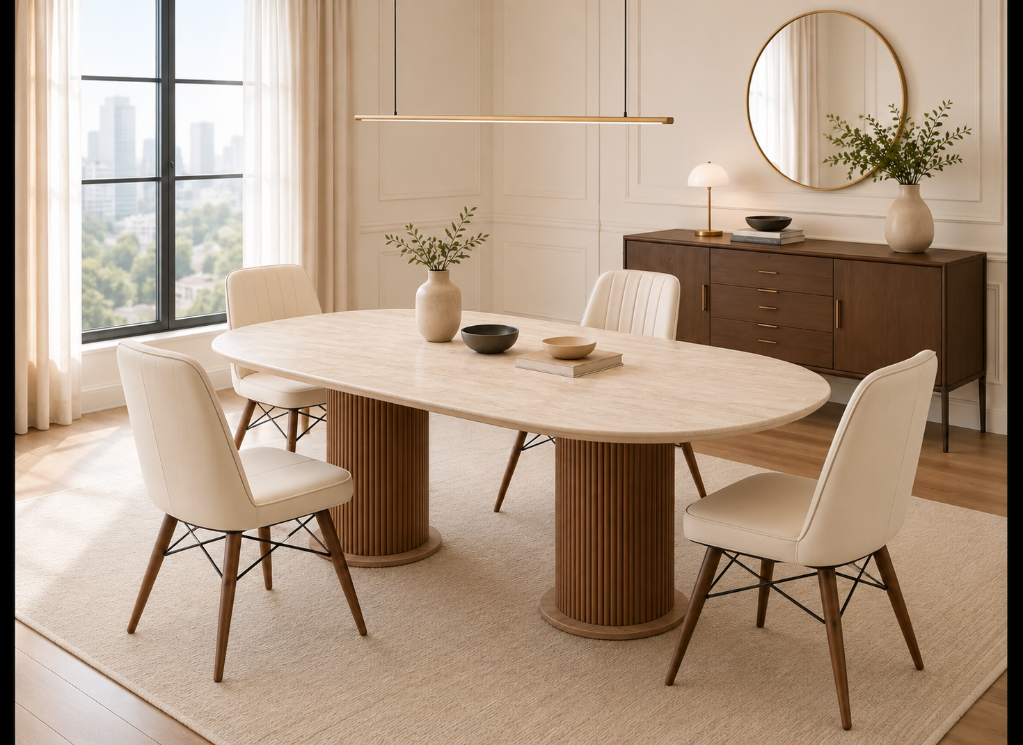 Σετ Τραπεζαρίας με 4 καρέκλες, Erika ,180x90x75 εκ. All4home
