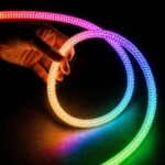 kelvo® GLOWFLEX KLV-101-0514 Ταινία Neon Flex με Πλεκτή Υφασμάτινη Επένδυση LED 14W/m 840lm/m 360° DC 24V Αδιάβροχο IP65 120 x SMD5054 Chip/m Πολύχρωμο RGB+WW Dimmable - Sanan SMD Chip - Μ1000 x Π2.2 x Υ2.2cm - Ρολό 10 Μέτρων - 6 Χρόνια Εγγύηση