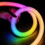 kelvo® GLOWFLEX KLV-101-0518 Ψηφιακή Pixel Addressable Ταινία Neon Flex με Πλεκτή Υφασμάτινη Επένδυση LED 14W/m 840lm/m 360° DC 24V Αδιάβροχο IP65 120 x SMD5054 Chip/m Πολύχρωμο RGB+WW Dimmable SPI/TTL Protocol IC TM1814 - Sanan SMD Chip - Μ1000 x Π3.5 x Υ3.5cm - Ρολό 10 Μέτρων - 6 Χρόνια Εγγύηση