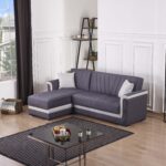 Γωνιακός καναπές-κρεβάτι, Newton, Π 245 × Υ 89 × Β 150/86 εκ., All4home