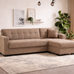Γωνιακός καναπές-κρεβάτι New Dynamic Corner, μπεζ, 237/154/93 εκ., Νο 06-002, κωδ. 2770000046, All4home