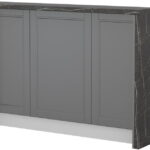 Πάγκος νησίδας Tahoma-Μήκος: 150 εκ,-Γραφίτης-Black Stone