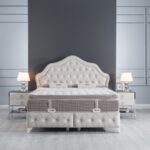 Κρεβάτι υφασμάτινο Perla με αποθηκευτικό χώρο, 160x200 εκ., All4home