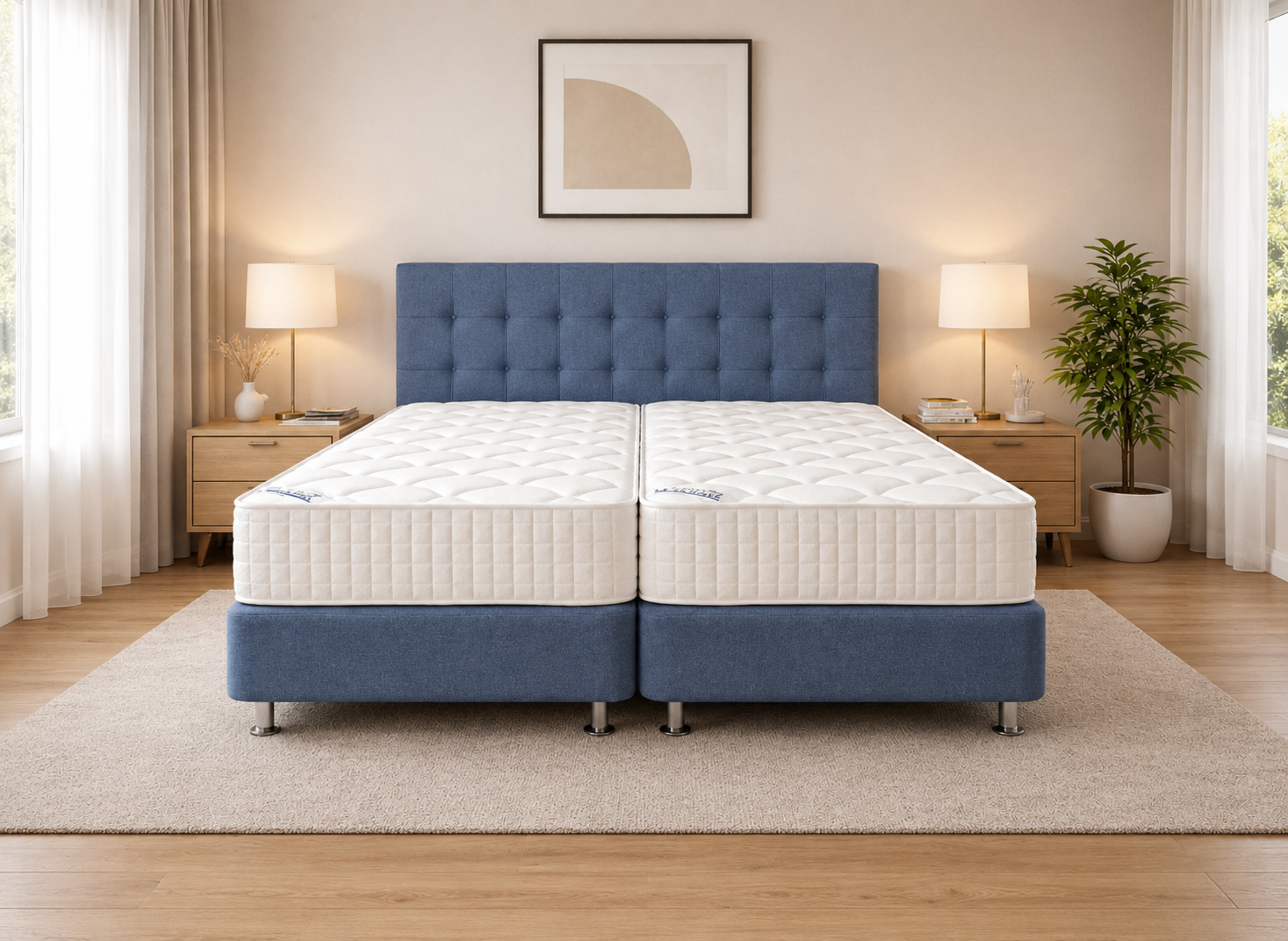 Σετ Κρεβατοκάμαρας Soft Line Blue, 3 τεμαχίων, 180/200/110 εκ., All4home