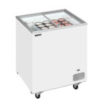 Καταψύκτης με ίσια συρόμενα κρύσταλλα 720x630x892mm IC202SC