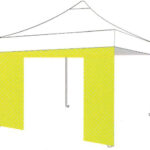 Τοίχος Ανταλλακτικό με Πόρτα για Gazebo (3x4,5)