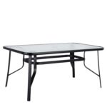 Τραπέζι Μεταλλικό ArteLibre SUN Μαύρο 120x70x70cm
