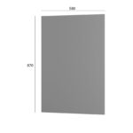 Craft Κάτω Πλαϊνό Κουζίνας Γραφίτης 58x1.6x87cm
