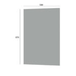 Κάτω Πλαϊνό Κουζίνας Modest Γκρι 58x1.6x87cm
