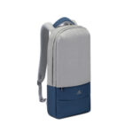 RIVACASE 7562 Plater Αντικλεπτική τσάντα πλάτης λάπτοπ 15,6", γκρι/σκούρο μπλέΤσάντα πλάτης με αντικλεπτικό σχεδιασμό