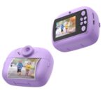 Celly KIDSCAMPRINT - Κάμερα με εκτύπωση για παιδιά, βιολετί.Ψηφιακή κάμερα με ασπρόμαυρη άμεση εκτύπωση
