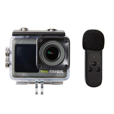 NILOX XMIC WITH MICROPHONE Action cameraAction camera 4k με ασύρματο μικρόφωνο πλήρες πακέτο αξεσουάρ