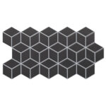 Πλακάκι RHOMBUS Black KARAG 26,5x51cm