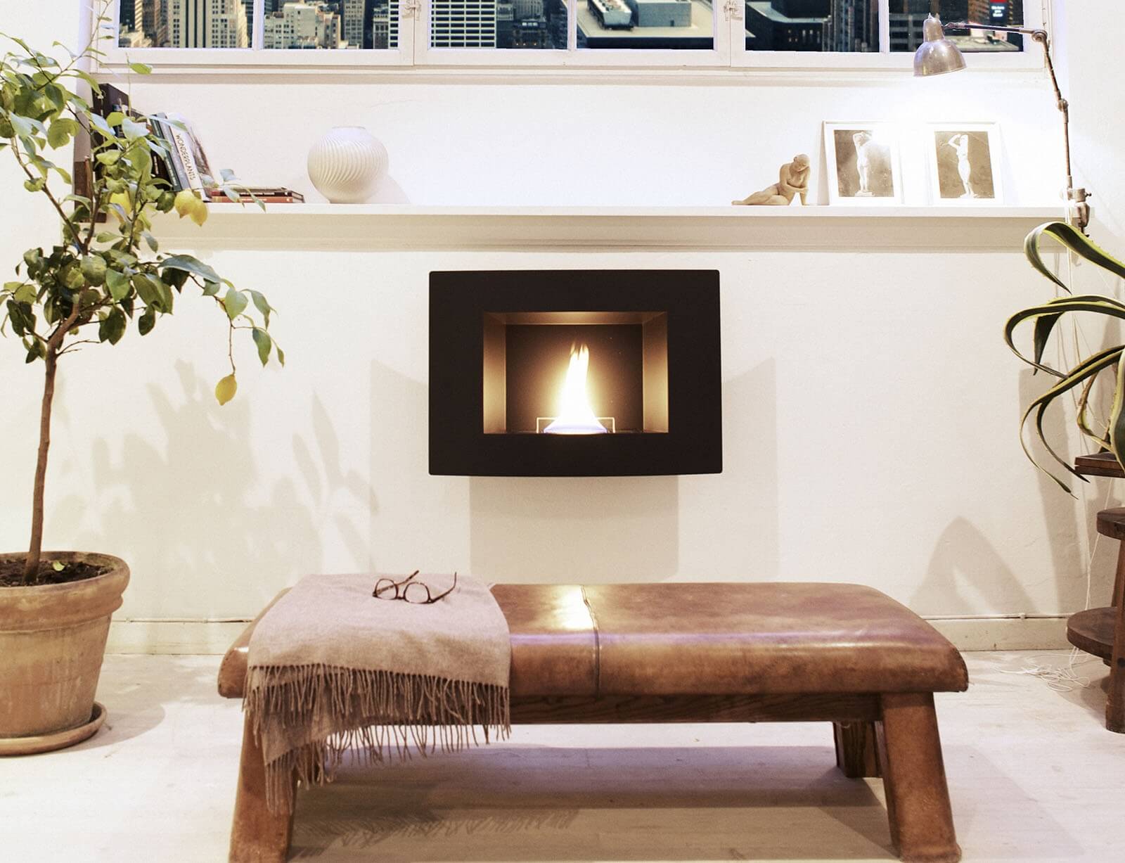 Tζάκι Wall Tenderflame - 82x23x60cm - Black